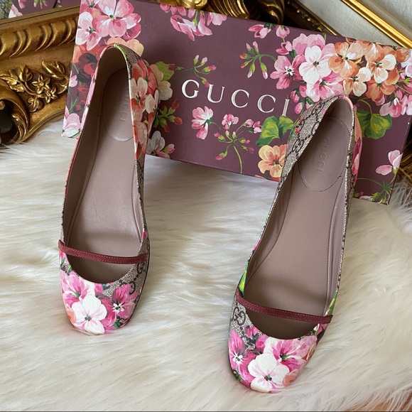 Gucci Bloom Mary Jane  Ballerina Flat - Picture 3 of 16